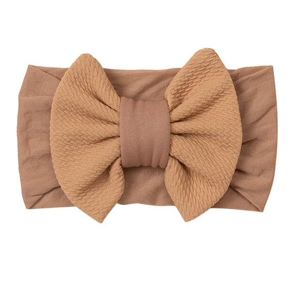 LNMQLPDBS Baby Headbands Handmade Soft Stretchy Nylon Hair Bands with Bows Newborn Infant Elastic Turban Hair Bows Toddler Hair Accessories