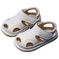 thumbnail image 1 of LNMQLPDBS Baby Summer Sandals Open-Toe Outdoor Casual Summer Breathable Lightweight Shoes with Mesh Non-Slip Shoes for Boys and Girls 9-30 Months Unisex Baby Boys Girls Flat Sandals, 1 of 9
