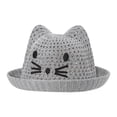 thumbnail image 1 of LNMQLPDBS Baby Toddler Girls Straw Sun Hat with Embroided Cute Summer Beach Hat Baby Sun Protection Hats Beach Cap for Infant Outdoor Party Holiday Breathable Hat Grey One Size, 1 of 5