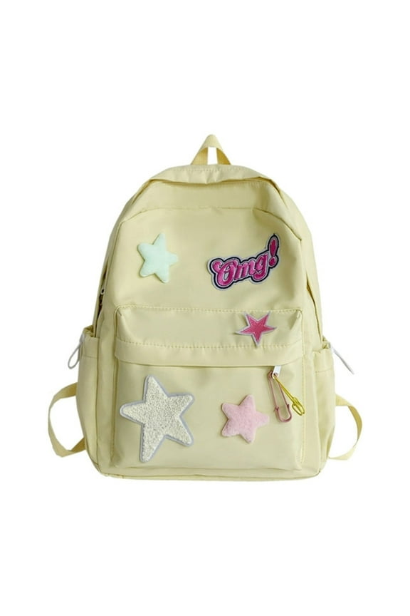 Backpack Purse Nurse Backpack Canvas Backpack for Women Small Bookbag Mochilas Para Mujer Backpack with Pockets Backpack Airline Approved, Yellow