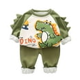 thumbnail image 1 of LNMQLPDBS Ballerina Outfit 4t Boys Sweatsuit Sets Baby Girl Onesies 3-6 Months Newborn Long Sleeve Onesies Girl Boy 18 Month Clothes Christmas Gifts, Green 12-18 Months, 1 of 9