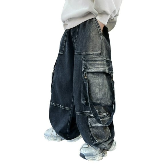 LNMQLPDBS Barrel Jeans Black Ripped Jeans Grey Sweat Pants Boys Cargo Pants Stretch Pants Christmas Gifts Kids Birthday Gifts for Teen Girls Gifts 10