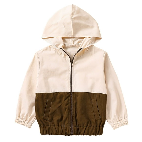 LNMQLPDBS Boys Coats Size 14-16 Toddler Winter Outfit Toddler Fleece Sweatshirt Boys Size 10 Long Sleeve Shirts 7-8 Girls Clothes Children Clothes, Khaki 3-4 Years