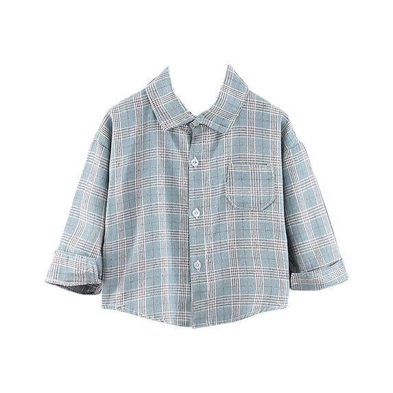 LNMQLPDBS Boys Dress Shirts Toddler Boy Long Sleeve Clothes Solid Color Dressy Lapel Blouse Toddler Button Down Shirt for Family Photo Party