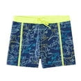thumbnail image 1 of LNMQLPDBS Boys Swim Trunks Cartoon Dinosaur Printed Quick Dry Elastic Swim Shorts with Waist Tie Rope Toddler Rash Guard Boy Summer Beach Swimwear Kids Hot Spring Swimsuit Navy 11-12 Years, 1 of 7