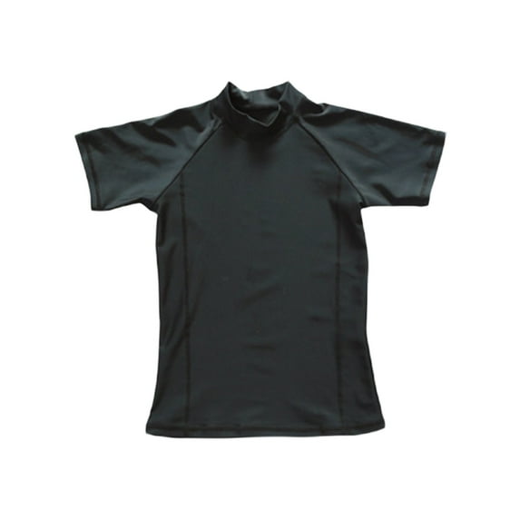 LNMQLPDBS Boys Swimsuit Short Sleeve Rashguard Solid Color High Neck Swimsuit Quick Dry Tops for Summer Toddler Boy Bathing Suit Beach Children's Swimsuit Spa Swimwear ﻿