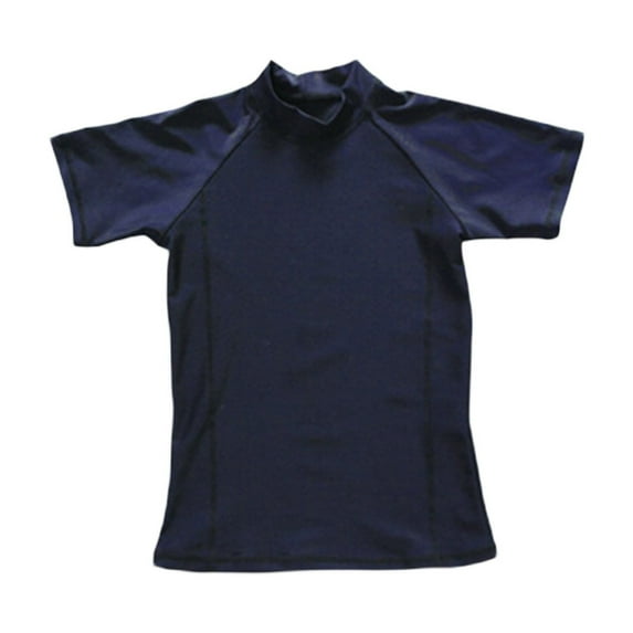 LNMQLPDBS Boys Swimsuit Short Sleeve Rashguard Solid Color High Neck Swimsuit Quick Dry Tops for Summer Toddler Boy Bathing Suit Beach Children's Swimsuit Spa Swimwear ﻿