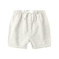 thumbnail image 1 of LNMQLPDBS Boys White Shorts Camo Shorts Boys Khaki Shorts Mini Black Shorts Navy Blue Shorts Shorts with Compression Liner Boys Clothes Size 5, 3-4 Years, 1 of 8