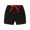 thumbnail image 1 of LNMQLPDBS Boys White Shorts Camo Shorts Boys Khaki Shorts Mini Black Shorts Navy Blue Shorts Shorts with Compression Liner Boys Clothes Size 5, Black 12-18 Months, 1 of 8