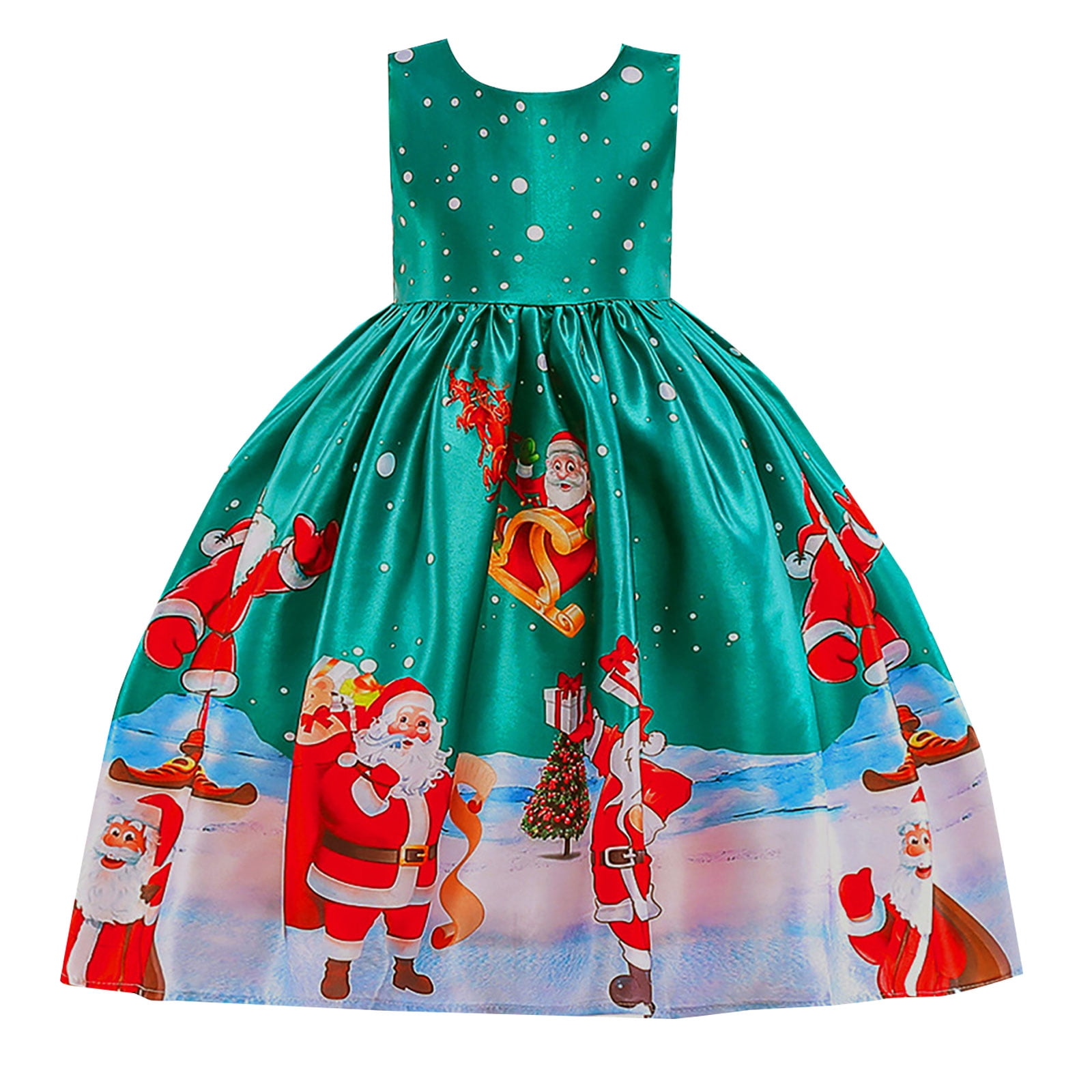 Lnmqlpdbs Christmas Church Dress Girls Christmas Dresses Size 10-12 Xmas Dress Green Velvet Dress Tween Girls Dresses Kids Clothes Girls Size 7-8, Sky