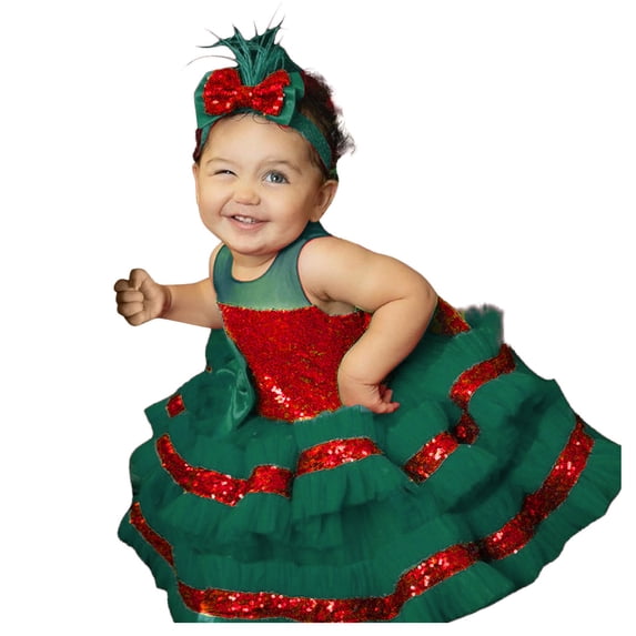 LNMQLPDBS Christmas Dress 4t Girl Christmas Girls Dress Christmas Toddler 4t Satin Slip Dress Snowman Dress Girls Newborn Girl Thanksgiving Outfit, Blue 12-18 Months