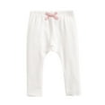 thumbnail image 1 of LNMQLPDBS Christmas Leggings Girls Children Kids White Tights Baby Toddler Baby Girls Ribbed Bowknot Solid Pants Trousers Leggings Outfits Clothes Comfy Casual Set Teen Gifts, 1 of 9