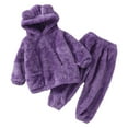 thumbnail image 1 of LNMQLPDBS Christmas Pajamas for Toddler Girls 6 to 9 Months Baby Girl Clothes Toddler Kids Baby Girl Boy Clothes Winter Warm Hooded Bear Ear Sweatshirt Tops Girls Robes Size 14-16, 1 of 5