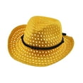 thumbnail image 1 of LNMQLPDBS Cowboy Hats for Kids Wide Brim Sun Protection Trendy Hat with Striped Beach Hat for Toddler Boys Summer Beach Caps Gender Neutral Baby Hats for Holiday, 1 of 1