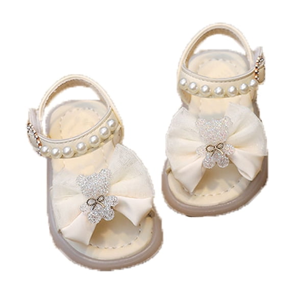 LNMQLPDBS Girl Dress Shoes Dress Up Shoes for Girls 4-6 Girls Silver Dress Toddler Jazz Shoes Tap Dance Shoes Toddler Sandals Size 6 Gold Sandals, White 3-6 Months