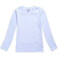 thumbnail image 1 of LNMQLPDBS Girls Long Sleeve Tees Kids Basic Crewneck Tshirts Girls' Soft Solid Color T-Shirts Boys tops Toddler Girl Clothes for All Seasons, 1 of 3