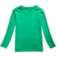 thumbnail image 1 of LNMQLPDBS Girls Long Sleeve Tees Kids Basic Crewneck Tshirts Girls' Soft Solid Color T-Shirts Boys tops Toddler Girl Clothes for All Seasons, 1 of 3