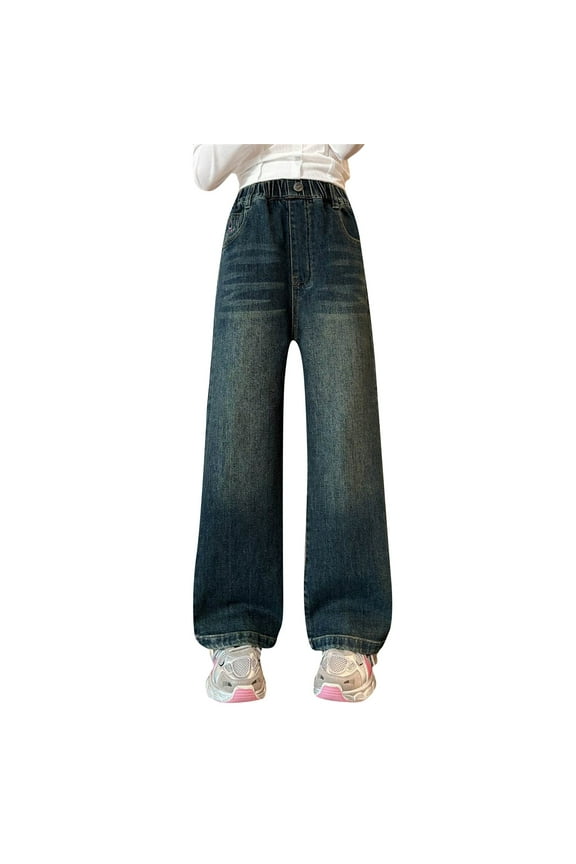 Girls Riding Pants Lounge Pants Vintage Pants Wide Leg Cropped Jeans Buckle Jeans 13 Year Old Girl Clothes Girls Clothes Size 10 12