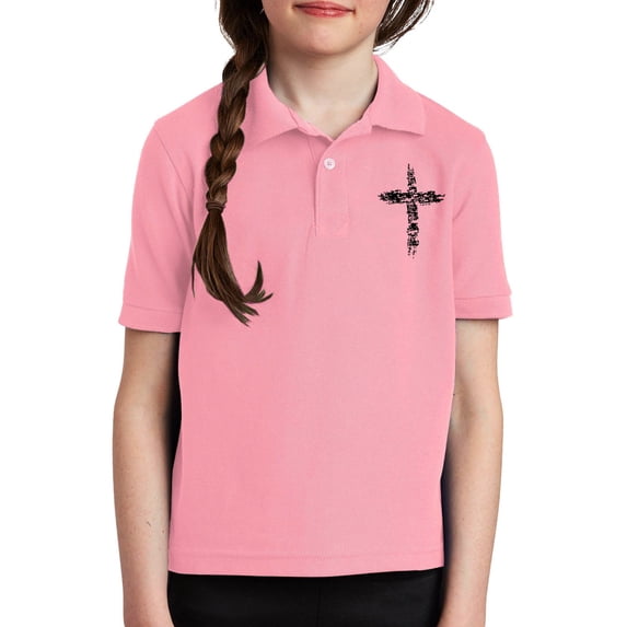 LNMQLPDBS Girls School Uniform Shirts Button Down Lapel Shirt Breathable Golf Collared Short Sleeve T-Shirt Teens Soft Summer Uniform Tops