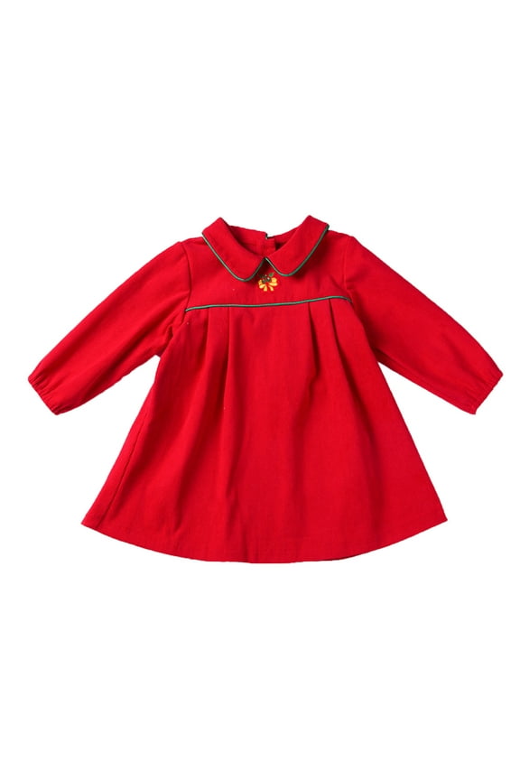 Girls Size 10 Christmas Dress Girls Christmas Size 14-16 Baby Christmas Dresses 3-6 Months Tween Holiday Dress Cute Dresses for Teens, Red 18-24 Months