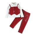 thumbnail image 1 of LNMQLPDBS Girls Size 14-16 Outfit Sets 2t Boys Clothes Sets Ballet Leotards for Toddler Girls 2 Piece Sets Boys Infant Clothes for 8 Year Old Girls, Red 3-4 Years, 1 of 9