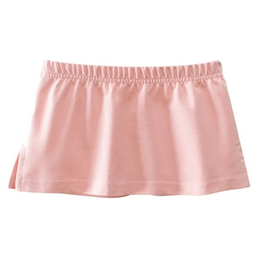 LNMQLPDBS Girls Skorts Toddler Girls Summer Solid Casual Sports Skirts Clothes Set for Children Clothes