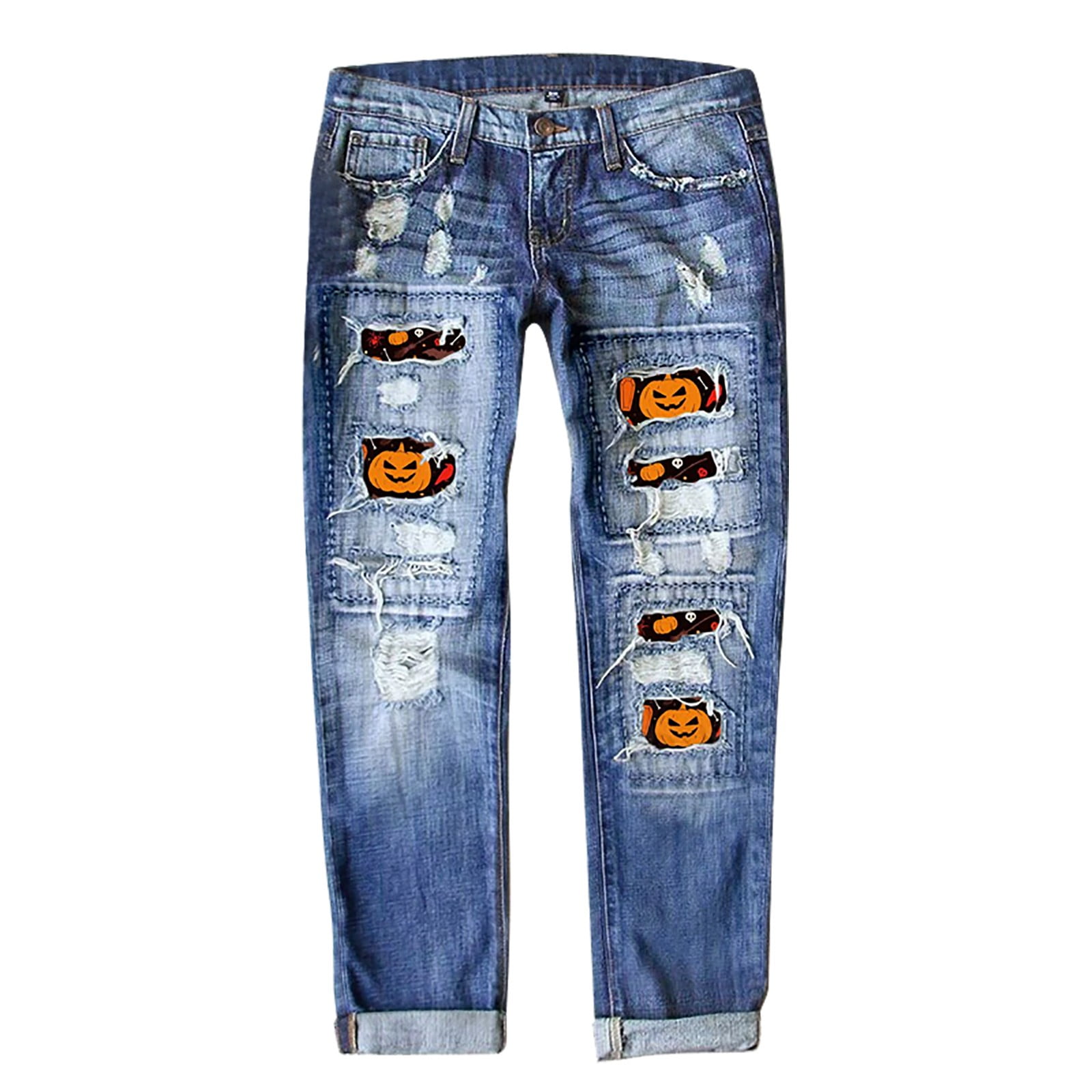 Jack David Women's Rhinestone Mid Rise Bootcut Stretchy