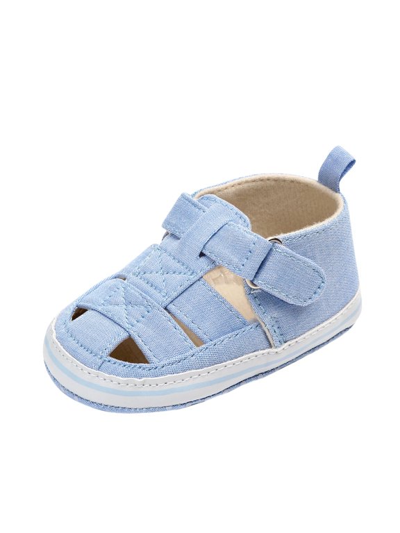 Kids Sandals Boys Solid Color Baby Sandals 12-18 Months Summer Closed Toe Shoes Baby Boy Girl Sandals Non-Slip Soft Sole Sandals Anti Kick Breathable Casual First Walkers Shoes