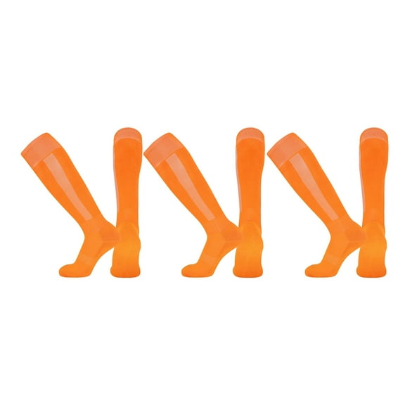 LNMQLPDBS Kids Soccer Socks 3 Pairs Over The Knee Baseball Socks Shin Guards Over The Knee Softball Socks Unisex Breathable Sports Running Or Training Kids Toddler Breathable Soccer Socks