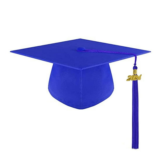 LNMQLPDBS Kindergarten Graduation Cap Class of 2025 with Tassel for Kindergarten Preschool Graduation Ceremony Toddler Gifts Boys Girls Black Grad Cap Adjustable Elastic Blue 2-12 Years