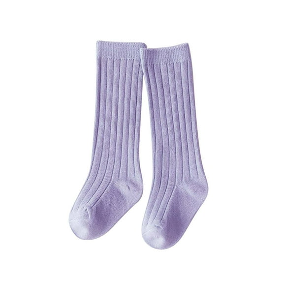LNMQLPDBS Knee High Socks Knit Tube Toddlers Girls Middle Socks Ribbed Long Stockings Black Knee High Socks School Leggings Newborn Socks Toddler Unisex Socks for Baby Girl Or Boy 