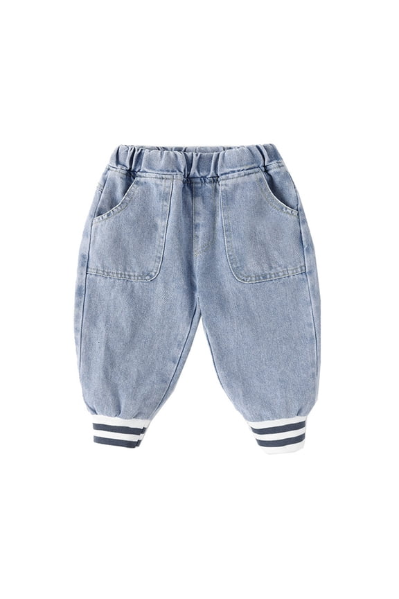 Leopard Print Jeans Boys Skinny Jeans Kids Track Pants Boys 12-18 Month Clothes Baby Boy Newborn Clothes 24 Months Boy Clothes, Light Blue 12-18 Months