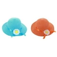 thumbnail image 1 of LNMQLPDBS Little Girls Sun Hat Summer Beach Cap Baby Girls Wide Brim Visor Hat Cute Summer Beach Hats with Sunflower Toddler Girl Gifts Straw Hat for Tea Party Holiday Hot Pink One Size *2PCS, 1 of 2