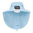 thumbnail image 1 of LNMQLPDBS Sun Hat for Kids Anti-Uv Girls Boys Sun Hats with Big Neck Flap and Solar Fan Wide Brim Sun Protection Beach Hat with Adjustable Chin Strap Outdoor Bucket Hat for Fishing & Beach, 1 of 4