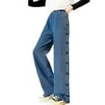 thumbnail image 1 of LNMQLPDBS Sweatpants Girls 10-12 Black Sweat Pants Open Leg Sweatpants High Waisted Baggy Jeans Sweatpants for Girls 14-16 Girls Size 18/20 Clothes, 1 of 3