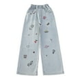 thumbnail image 1 of LNMQLPDBS Sweatpants Jeans Jogger Pants Sweat Pants Wide Leg Plus Size Stretch Pants Denim Wide Pants Teenage Clothes Size 8 Girls Clothes Kids, 1 of 9