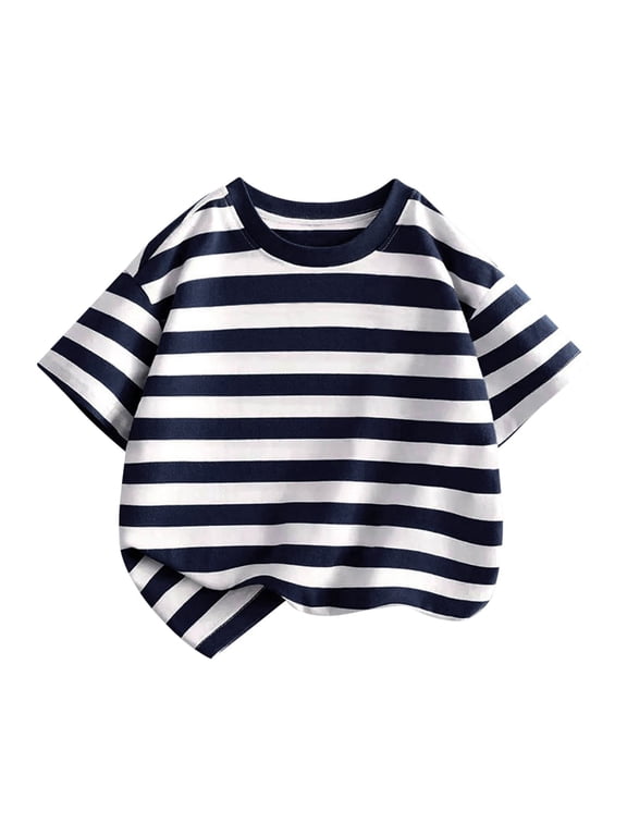 Teen Girl Graphic Tees Cheap Tshirts Y2k Top Plain T Shirts Graphic T Shirt Newborn Clothes Teen Clothes Girls Size 8 Clothes, Navy 7-8 Years
