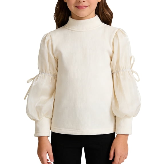 LNMQLPDBS Teen Girl Tops Girls White Blouse Size 10-12 Girls Tops Size 14-16 Long Sleeve Shirts for Toddler Girls Cute Shirts Y2k Button Down Shirt, Beige 12-18 Months