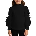 thumbnail image 1 of LNMQLPDBS Teen Girl Tops Girls White Blouse Size 10-12 Girls Tops Size 14-16 Long Sleeve Shirts for Toddler Girls Cute Shirts Y2k Button Down Shirt, Black 4-5 Years, 1 of 9