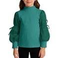 thumbnail image 1 of LNMQLPDBS Teen Girl Tops Girls White Blouse Size 10-12 Girls Tops Size 14-16 Long Sleeve Shirts for Toddler Girls Cute Shirts Y2k Button Down Shirt, Green 5-6 Years, 1 of 9