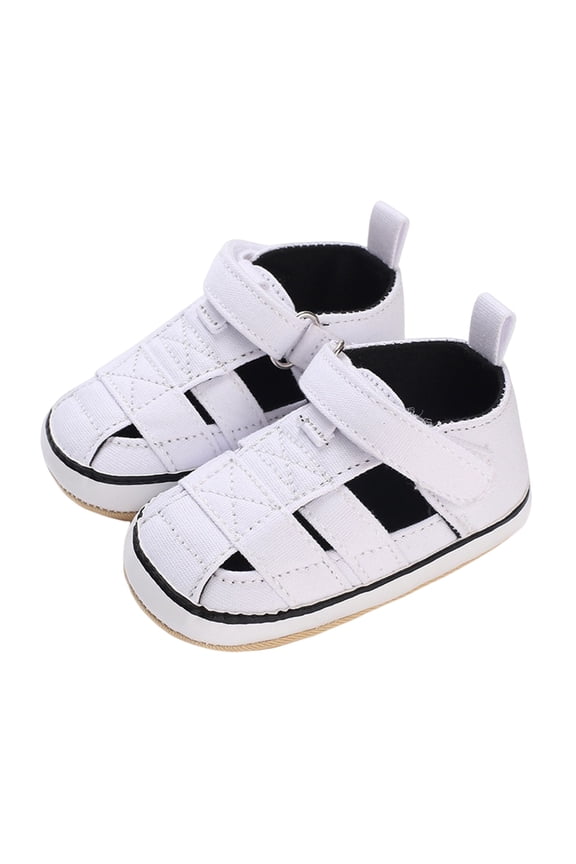 Toddler Baby Boys Girls Summer Beach Sandals Little Kids Breathable Athletic Anti-Slip Soft Sole First Walker Crib Closed Toe Shoes Anti Kick Breathable Wear Flat Sandals for Outdoor