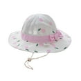 thumbnail image 1 of LNMQLPDBS Toddler Baby Girl Hats Cartoon Strawberry Printed Infant Hat Summer Sun Hat Breathable Wide Brim Caps Fisherman Hat Newborn Gift Sunscreen Sun Hat, 1 of 1