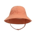 thumbnail image 1 of LNMQLPDBS Toddler Baby Sun Hat Solid Color Kids Summer Outdoor Shade Hat for Boys Girls Foldable Wide Brim Floppy Cap with Chin Strap Beach Fisherman Hats Sun Visor Hats for Daily, 1 of 8