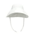 thumbnail image 1 of LNMQLPDBS Toddler Baby Sun Hat Solid Color Kids Summer Outdoor Shade Hat for Boys Girls Foldable Wide Brim Floppy Cap with Chin Strap Beach Fisherman Hats Sun Visor Hats for Daily White 3-12 Months, 1 of 4