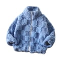 thumbnail image 1 of LNMQLPDBS Toddler Bomber Jacket Fleece Lined Hoodie Boys Camo Hoodie Shirts for Boys 5-6 Year Old Girl Clothes Toddler Girl Winter Boy Clothes 0-3, Blue 4-5 Years, 1 of 9