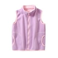 thumbnail image 1 of LNMQLPDBS Toddler Boys Fleece Zip Up Vest Kids Lightweight Thermal Gilet Boys Warm Sleeveless Jacket School Outdoor Winter Outerwear with Contrast Piping and Curved Seam, 1 of 6