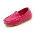 thumbnail image 1 of LNMQLPDBS Toddler Boys Girls Loafer Shoes Soft Synthetic Leather Slip On Moccasin Flat Boat Dress Shoes Casual Shoes, 1 of 2