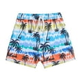 thumbnail image 1 of LNMQLPDBS Toddler Boys Swim Trunks Tropical Botanical Printed Colorful Elastic Swim Shorts Quick Dry Beach Swimwear Baby Rash Guard Swimsuits for Kids Hawaiian Style Bathing Suit White 2-3 Years, 1 of 7