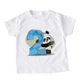 thumbnail image 1 of LNMQLPDBS Toddler Clothes for Boys Panda Pattern Printed Tees Short Sleeve Crewneck Sport T Shirts Baby Gifts for Boys Cute Tops for Kids Casual Summer Blouse for Beach Vacation White 12-18 Months, 1 of 4