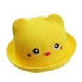 thumbnail image 1 of LNMQLPDBS Toddler Curled Brim Baby Cute Frog Straw Visor Hat Sun Hat with Embroided Summer Beach Sun Hat Casual Fitted Funny Hats for Outdoor Spring Autumn Sun Protection Cap for Holiday, 1 of 1